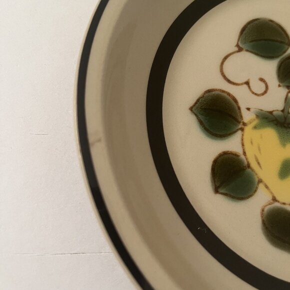 Strawberries Stoneware Japan 4 Plates Sears 4112 Replacement 7.5" VTG 70s - Picture 3 of 14